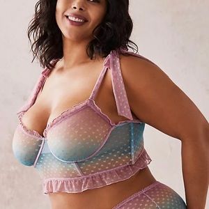 Torrid Pink Gradient Bralette and High Waist Thong